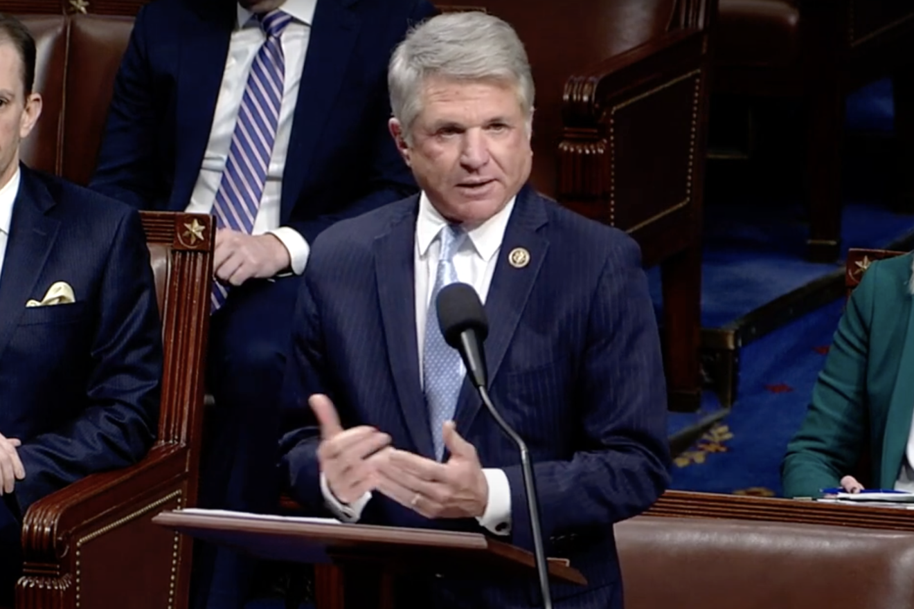 House Foreign Affairs Committee Chairman Michael McCaul (R-Texas) speaks in support of the "No Funding For Iranian Terror Act" on the House floor on Nov. 30, 2023. Credit: YouTube/House Foreign Affairs Committee Republicans.